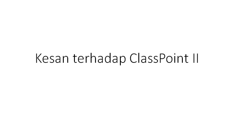 ClassPoint activity